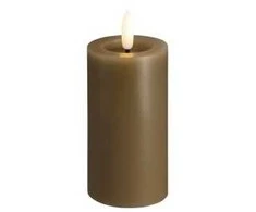 „Moods &amp; More“ LED kolonėlė tamsaus smėlio spalvos su tirpimo efektu – Ø 4,9 cm x A 10 cm