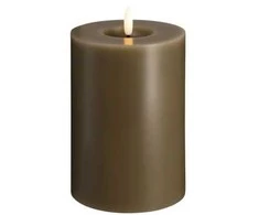 „Moods &amp; More“ LED kolonėlė tamsaus smėlio spalvos su tirpimo efektu – Ø 9,9 cm x A 15 cm