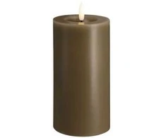 „Moods &amp; More“ LED kolonėlė tamsaus smėlio spalvos su tirpimo efektu – Ø 7,4 cm x A 15 cm