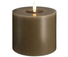 „Moods &amp; More“ LED kolonėlė tamsaus smėlio spalvos su tirpimo efektu – Ø 9,9 cm x A 10 cm