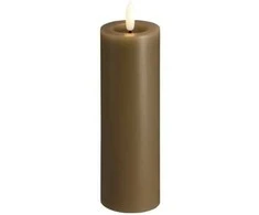 „Moods &amp; More“ LED kolonėlė tamsaus smėlio spalvos su tirpimo efektu – Ø 4,9 cm x A 15 cm
