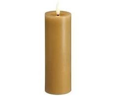 „Moods &amp; More“ LED kolonėlė medaus ir garstyčių spalvos su tirpimo efektu – Ø 4,9 cm x A 15 cm