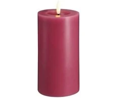 „Moods &amp; More“ LED kolonėlė su vintažinės rožės spalvos lydymosi efektu – Ø 7,4 cm x A 15 cm