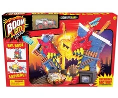 Moose Toys „Boom City Racers“ fejerverkų fabrikas