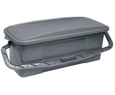 Mop kibirėlis Vikan ErgoClean 64x24x22 cm pilkas PP su dangteliu ir rankena