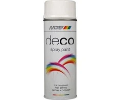 Motip deco Ral 9016 traffic hvid 400ml.