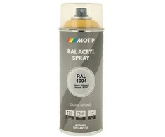 Motip Ral 1004 blizgi aukso geltona spalva