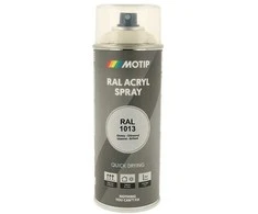 Motip Ral 1013 blizgi perlinė balta