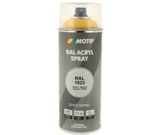 Motip Ral 1023 blizgi eismo geltona spalva
