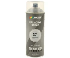 Motip Ral 7042 blizgi pilka spalva