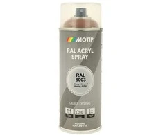 Motip Ral 8003 blizgi ruda priemolio spalva