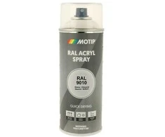 Motip Ral 9010 blizgi gryna balta spalva