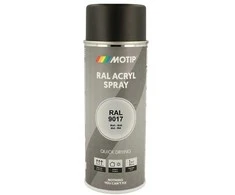 Motip Ral 9017 matinė eismo juoda spalva