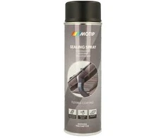 Purškiamas hermetikas MOTIP, atsparus uv, uždažomas, juodos sp., 500 ml