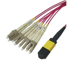 MPO12-LC fan out fiber cable DELTACO, UPC, OM4, 3m / MPO12LC-43