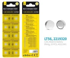 MTK Knapcellebatteri - LT56 Pack 10 - 1.5V, AG3 / LR41