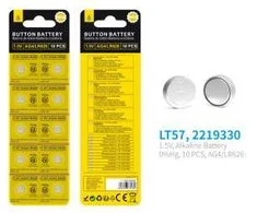 MTK „Oneplus“ nugarinės baterijos – LT57, 10 vnt. pakuotė – 1,5 V, AG4 / LR626 – 10 vnt. pakuotė