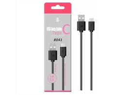 MTK OnePlus USB-C kabelis – 1 metras – Juodas