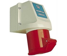 Walther Design CEE sieninis lizdas 5P 32A 380V H6 IP44 raudonas