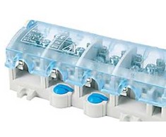 Mto Electric As Ergom laiptų kabelio gnybtų spaustukas - 4 polių, 25/10 mm²