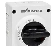 Mto Electric As „Katko“ saugos jungiklis 4P - 16A pilkas/juodas 2xM20