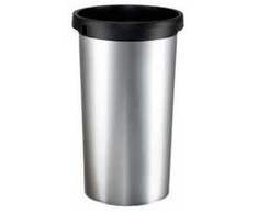 Multi Šiukšlių dėžė Iris 50 l apvali plastikinė metalo apdaila, 4 vnt. dėžėje
