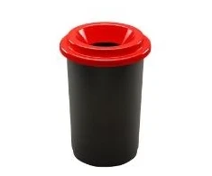 Multi Atliekų šiukšliadėžė ECO 50 l juoda su raudonu dangčiu, vnt.