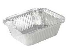 Multi Vienkartinė dėklė Alubakke 450 ml 142x116x41 mm, 10 pak. x 100 vnt./kartone