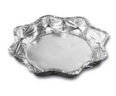 Multi Vienkartinė maisto talpykla 600 ml Ø216x25 mm žvaigždutė sidabrinė, 18 x 50 vnt./dėžutėje