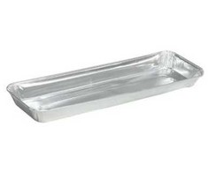 Multi Vienkartinis padėklas Alubakke 685 ml 326x106x25 mm, 5 pakuotės po 125 vnt. dėžėje