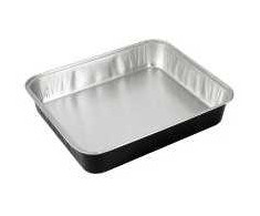 Multi Aliuminio folijos dėklas Ready2Cook 3900 ml 325x265x55 mm juodas, 100 vnt./kartoninėje dėžėje