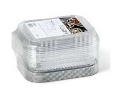 Multi Aliuminio dėklas Ready2Cook 750 ml 178x136x45 mm su APET plastikiniu dangteliu, 10 vienetų rinkinys (10 vnt.)