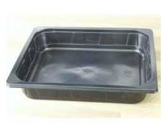 Multi Padėklas 1/2 GN 4000 ml PP juodas OMPAK, 10 x 10 vnt./kartoninė dėžė