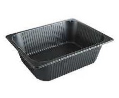 Multi Padėklas 1/2 GN P2325-100T 1 skyriaus 5850 ml I325xP268xA101 mm PP juodas, 80 vnt./kartoninėje dėžėje