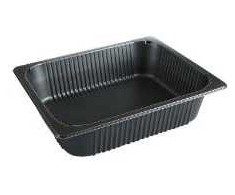 Multi Padėklas 1/2 GN P2325-80T 1 sekcijos 4895 ml L326 x P267 x A80 mm MO-PP juodas, 92 vnt./kartoninėje dėžėje