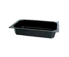 Multi Padėklas 1 sekcijos 1/4 GN 1500 ml 265x162x50 mm PP juodas, 200 vnt./kartonas
