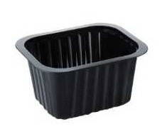 Multi Padėklas 1 skyriaus 1/8 GN 630 ml 138x114x70 mm PP juodas, 276 vnt./dėžėje