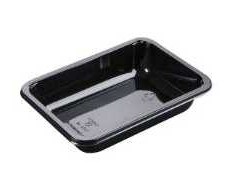 Abena Padėklas 1 sekcijos 2171-1K 500 ml 171x127x35 mm CPET juodas (756 vnt./dėžėje)