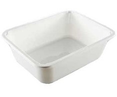 Abena Padėklas 1 skyriaus 2227-1O 1965 ml 227x178x70 mm CPET Baltas 216 vnt., 216 vnt./kartoninėje dėžėje