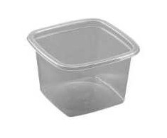 Multi Padėklas 1 skyriaus M 40–66 400 ml 100x100x65 mm APET skaidrus, 11088 vnt./dėžėje