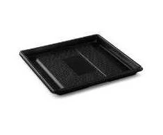 Multi Padėklas 1 skyriaus „Zen“ stačiakampis, 876 ml, ilgis 25 x plotis 25 x aukštis 5 cm, RPET, juodas, 2 vnt. po 60 vnt. dėžutėje