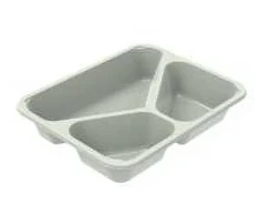 Multi 3 skyrių padėklas C 2227-3F 227x178x43 mm 545/280/200 ml Evolve CPET, 420 vnt./kartone