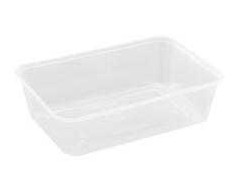 Multi Padėklas 650 ml, L175 x P120 x A45 mm, makaronų padėklas mikrobangų krosnelei, PP, permatomas, 50 vnt.