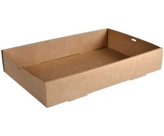 Multi Bakke Boks 1 skyriaus stačiakampė Glance 11160 ml I45xP31xA8 cm popierinė be dangčio ruda, 50 vnt. dėžėje