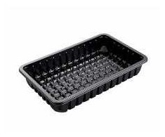 Multi Padėklas K 81-43S 262x162x42 mm MO-PP juodas, 324 vnt./kartoninėje dėžėje