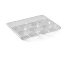 Multi Dėklas Zen Tapas 7 skyrių stačiakampis 1518 ml I320xP250xA33 mm RPET skaidrus, 60 vnt./pak.