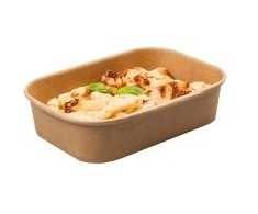 Multi Puodeliai „Catersource“ 172x120x41 mm 500 ml kraft su PP rudi, 6 vnt. x 50 vnt./kartonas