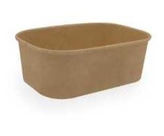 Multi Puodeliai Catersource 172×120×56 mm 750 ml rudos spalvos kraft su PP, 6 vnt. × 50 vnt./kartonas