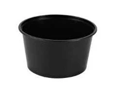 Multi 450 ml puodelis Ø120x65 mm, apvalus, juodas, PP, 50 vnt./pak.