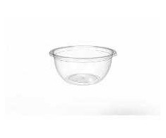 Multi Cup DeliGreen apvalus 375ml Ø129xH57mm RPET permatomas, 12 vnt. x 42 vnt. x 1 vnt./kartoninėje dėžėje